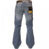 Enzo FBM20 Mens New Bootcut Faded Denim Light Wash Jeans