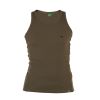 Columbus Ribbed Muscle Vest Gym Top Khaki
