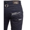 Enzo Mens New EZ329 Regular Fit Straight Leg Jeans Coated Navy Jeans